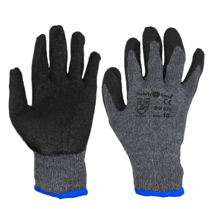 Трикотажні рукавички SG-027 сірі бавовна, піна, ТМ SAFETY SG GROUP